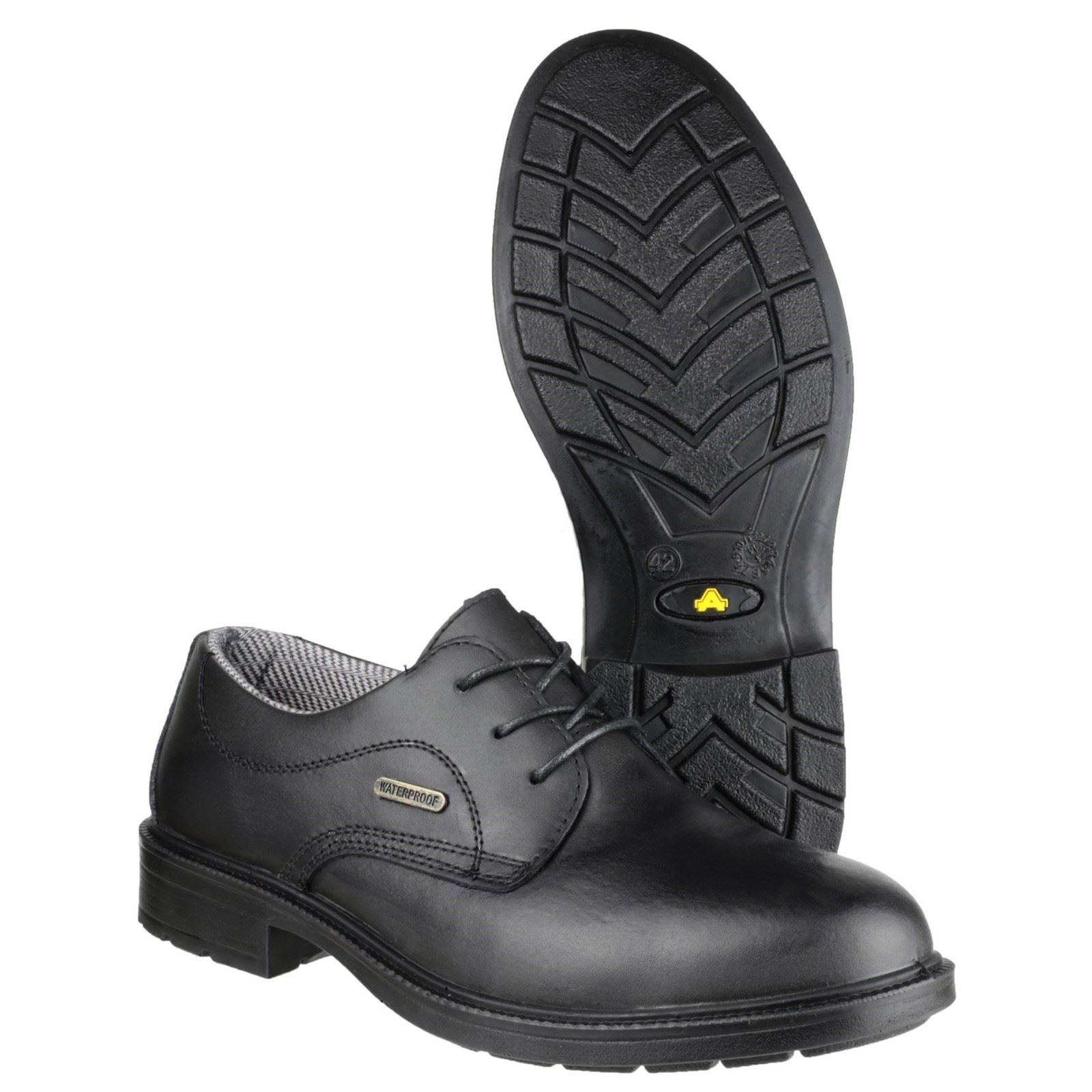 Amblers Safety Chaussures De Sécurité En Cuir Noir Fs62