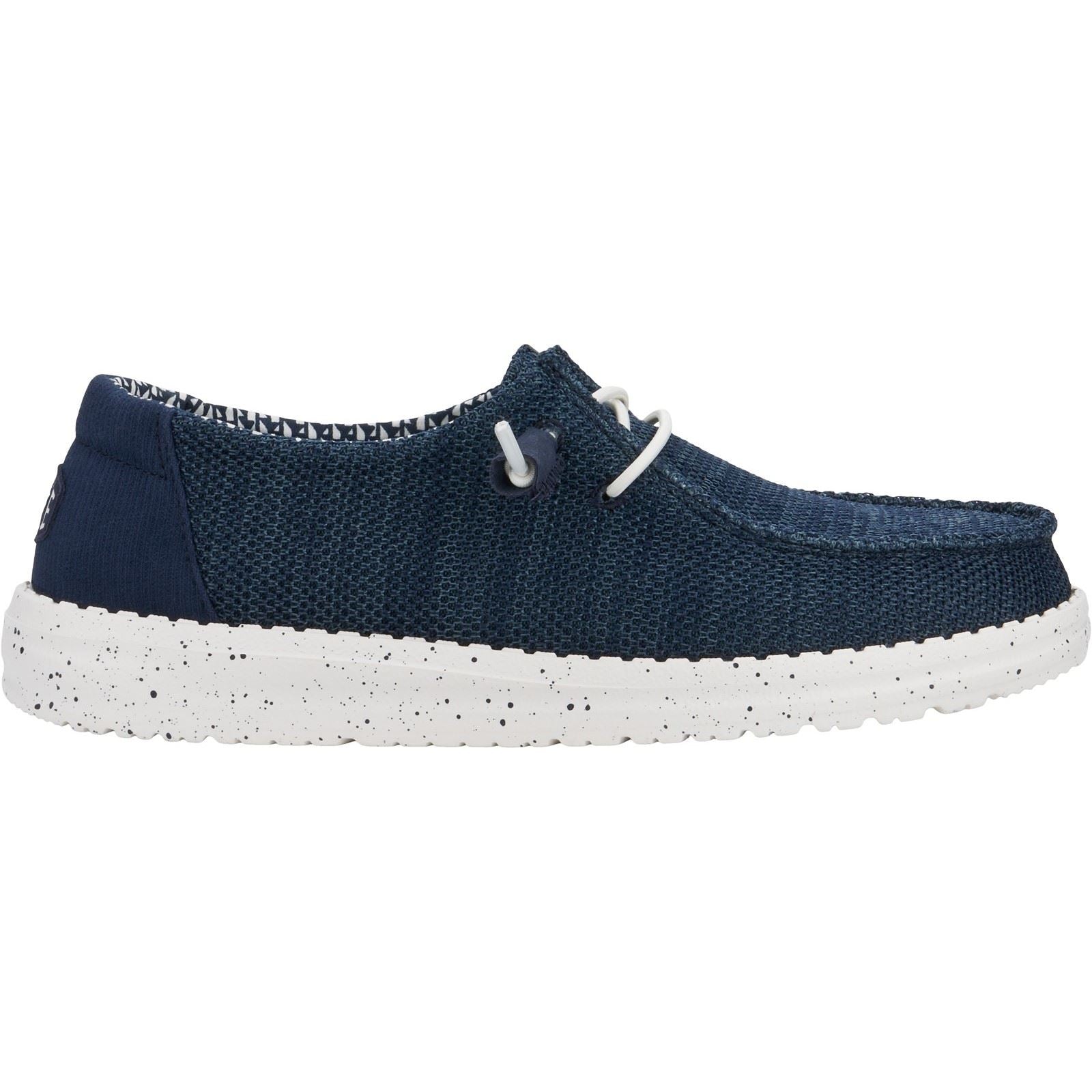 HEYDUDE Wendy Stretch Mesh Mocassins Navy En Polyester Pour Femmes