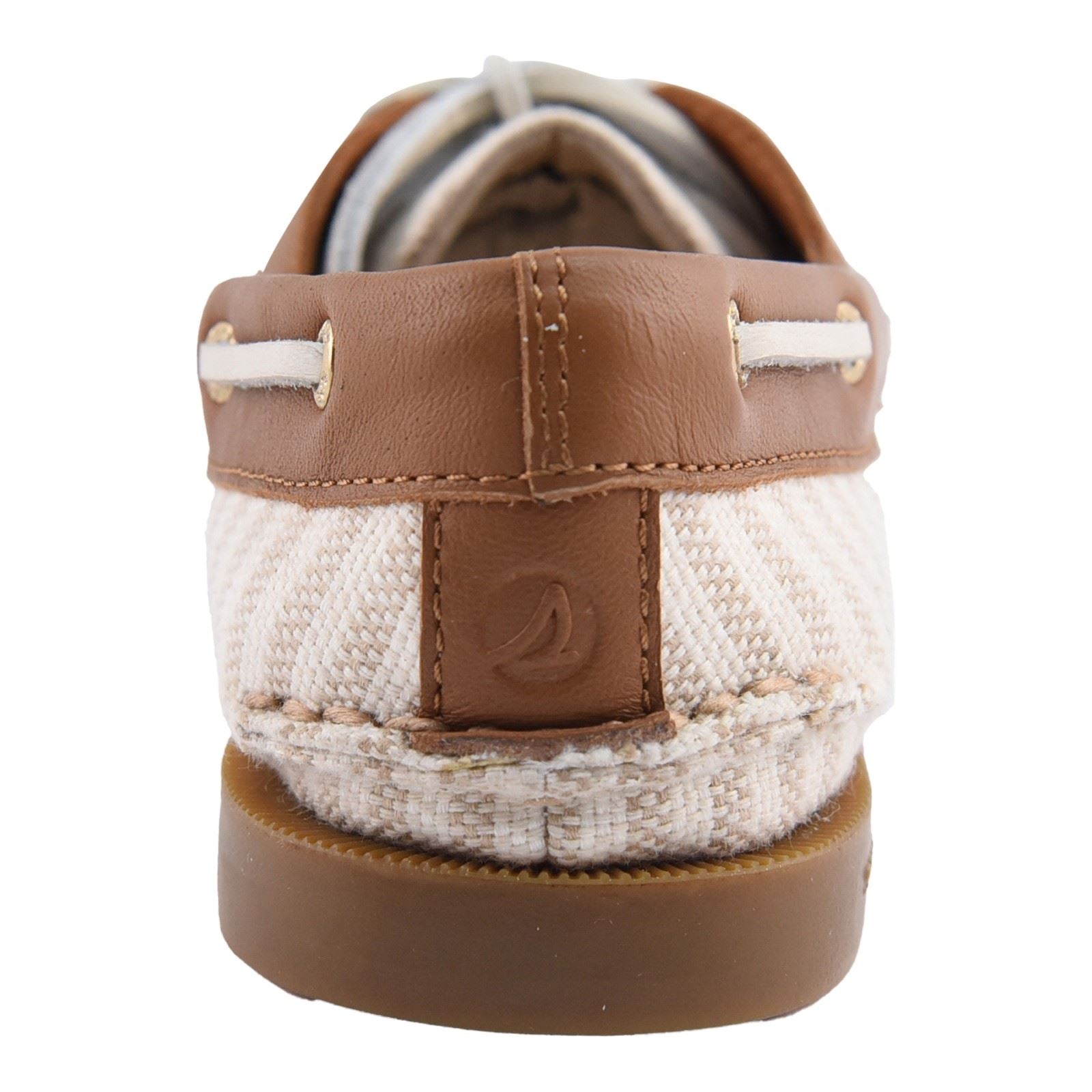 Sperry Authentic Original Bateaux En Textile Pour Femmes Blancs/Naturels