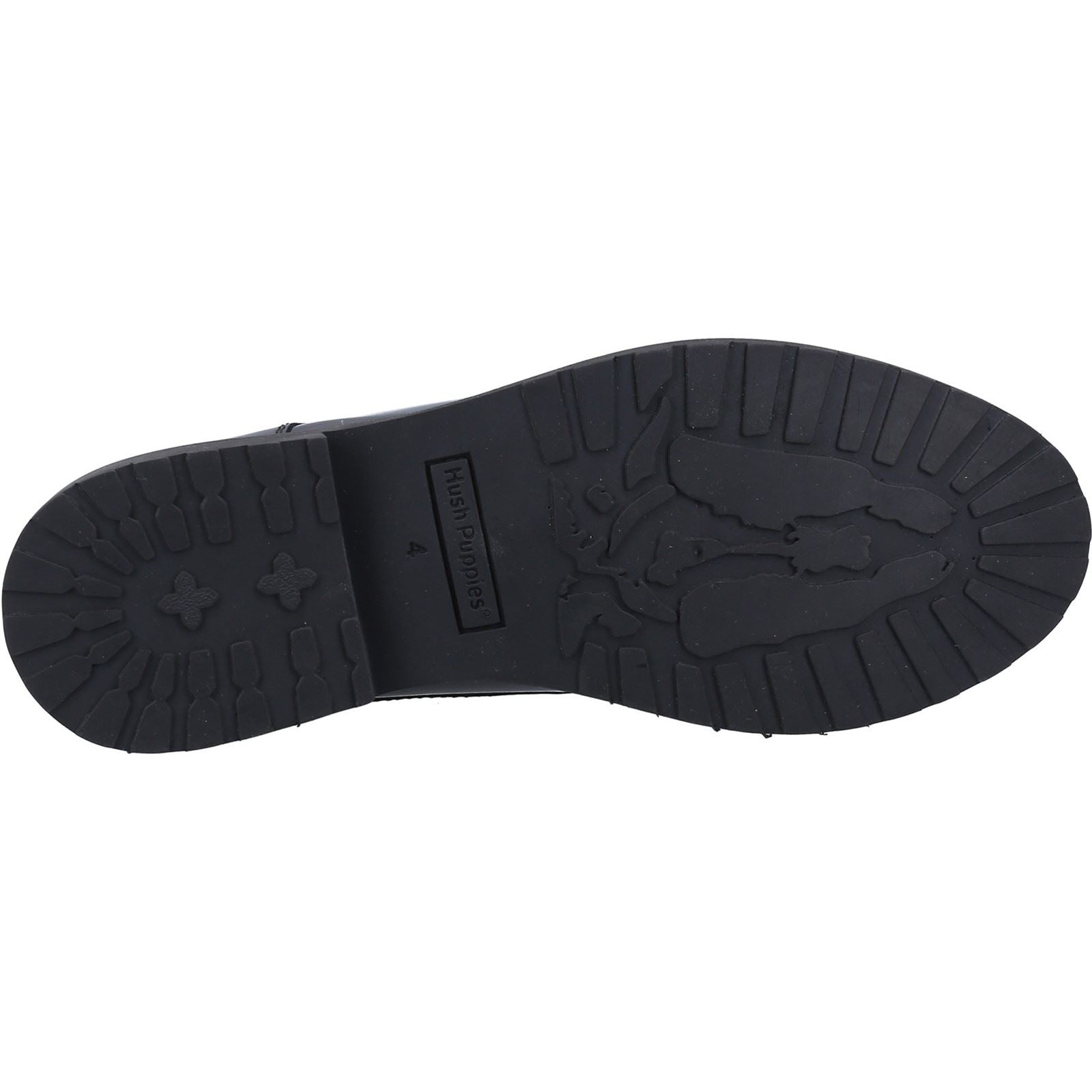 Hush Puppies Verity Slip On Chaussures Richelieu Noires Vernies Pour Femmes En Cuir