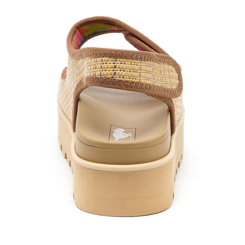 Rocket Dog Balmy Raffia Sandales Naturelles Pour Femmes En Textile