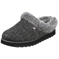 Skechers Keepsakes Ice Angel Chaussons Pour Femmes En Synthétique Gris Anthracite