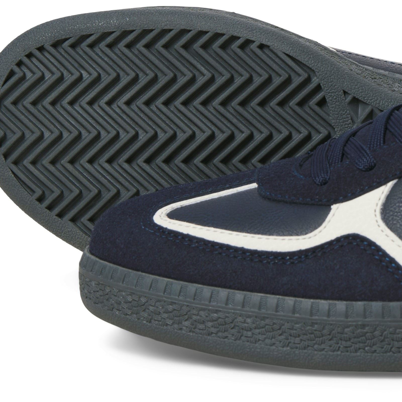 Jack & Jones Morgen Combo Baskets Pour Hommes En Polyuréthane Couleur Marine