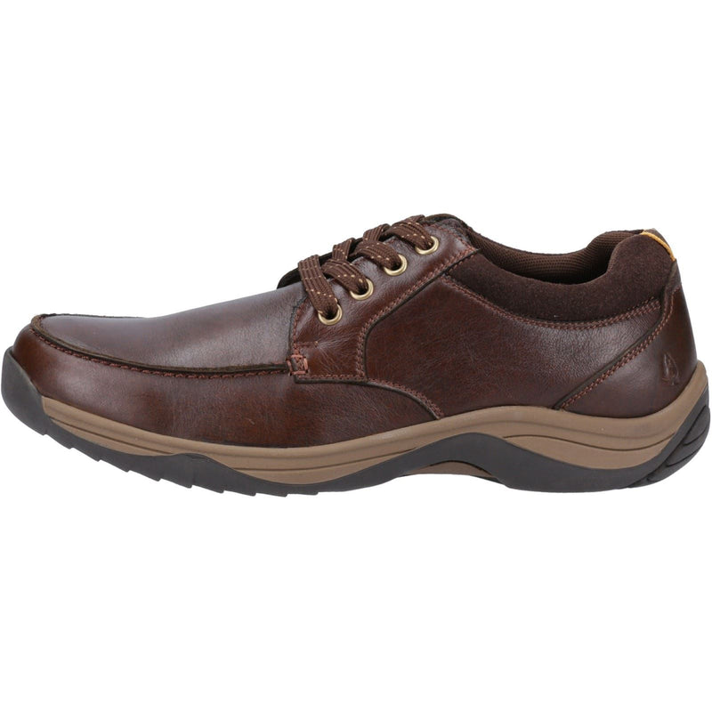 Hush Puppies Derek Chaussures Pour Hommes En Cuir À Lacets Couleur Café