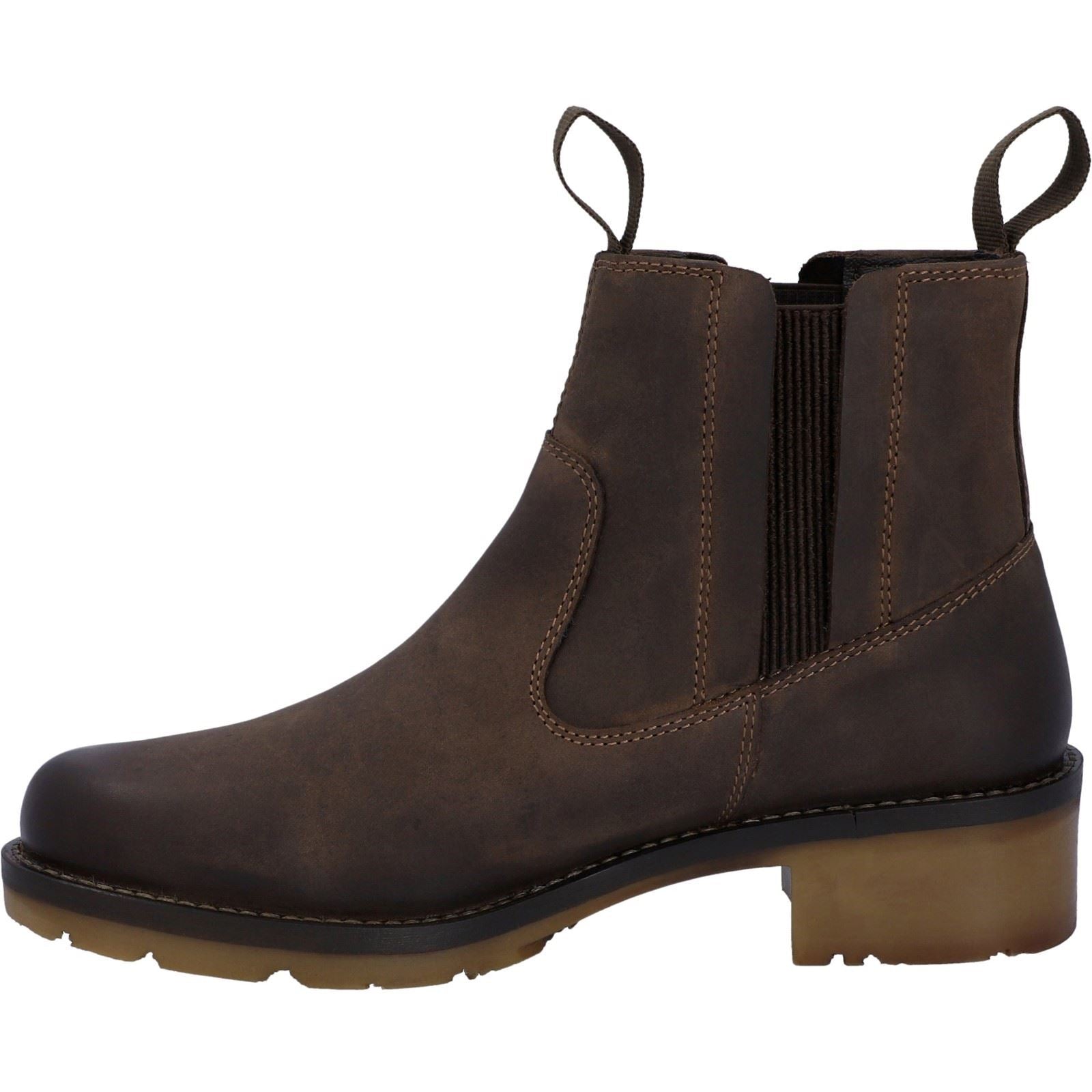 Hunter Iona Bottes Marron En Cuir Pour Femmes