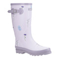 Cotswold Wildflower Tall Bottes En Caoutchouc Lilas Pour Femmes
