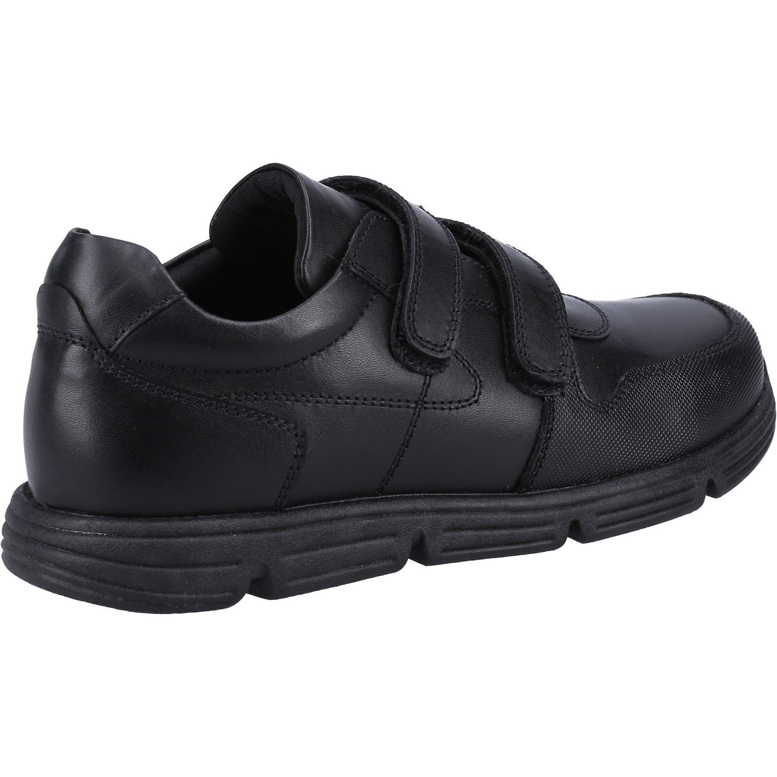 Hush Puppies Lucas SNR Chaussures Noires Pour Garçons - Royaume-uni 7
