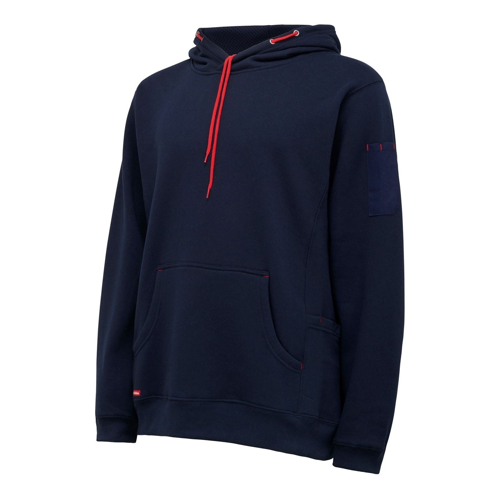 Hard Yakka Brushed Fleece Sweat À Capuche Bleu En Polyester Pour Homme