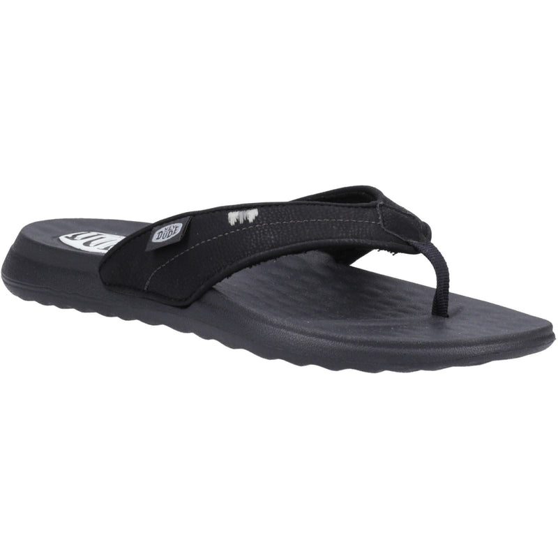 HEYDUDE Christi Flip Classic Sandales Noires Pour Femmes