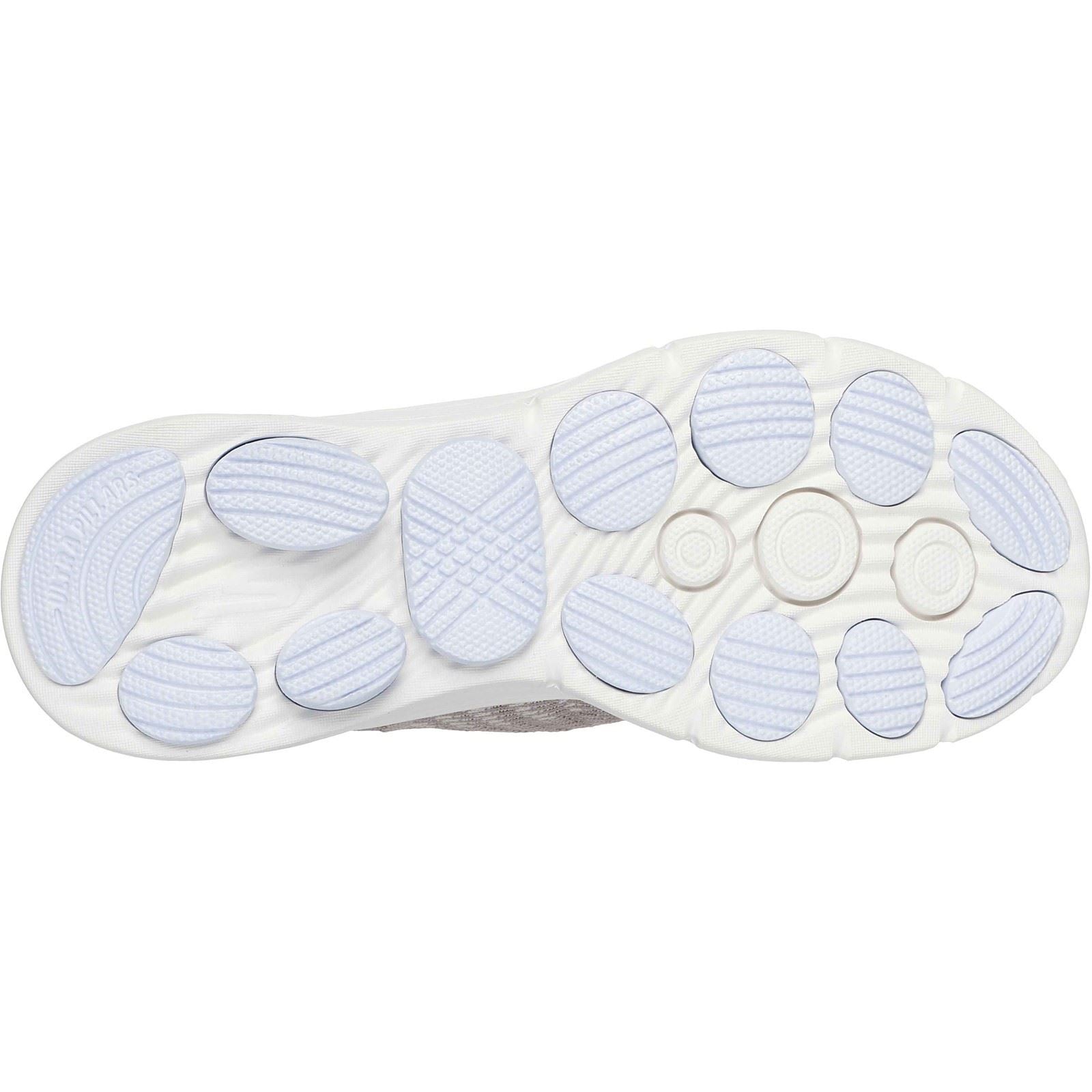 Skechers GO WALK 8 Britt Baskets Femme Taupe/Bleu Textile