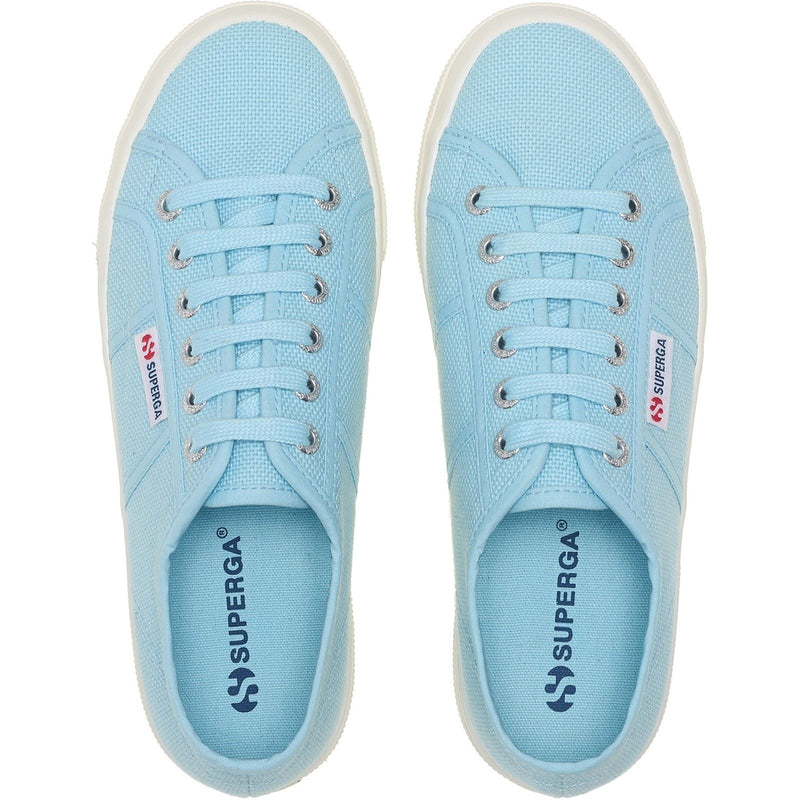 Superga 2740 PLATFORM Sneakers En Coton Pour Femme Crystal Azul