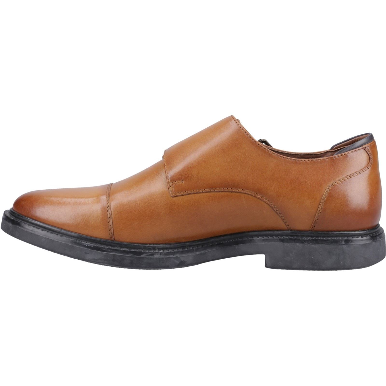 Hush Puppies Kane Chaussures Double Moine Pour Homme En Cuir Marron