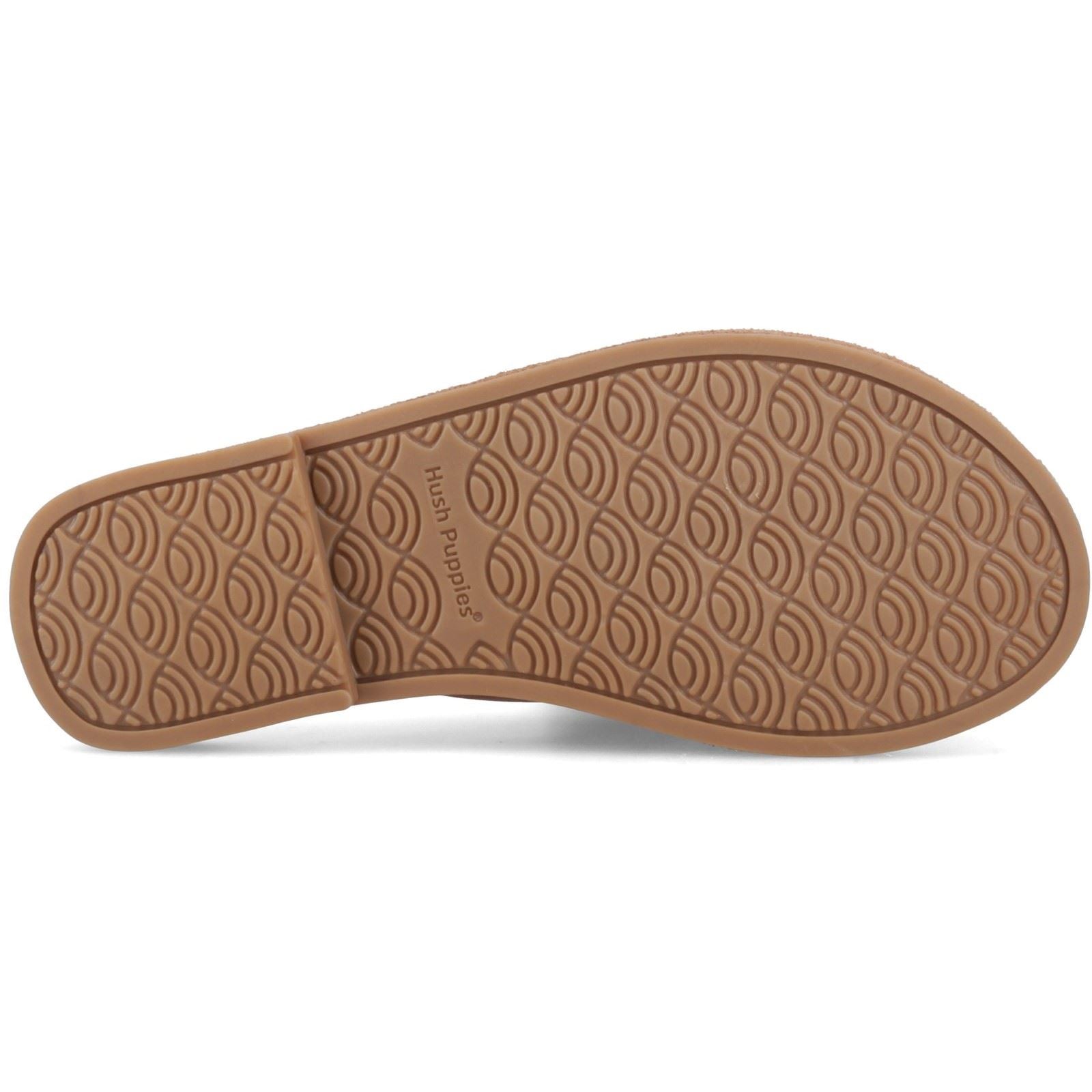 Hush Puppies Amy Wide Fit Sandales En Cuir Pour Femmes Couleur Caramel
