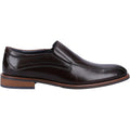 Hush Puppies Donovan Chaussures Pour Hommes En Cuir Noir À Enfiler
