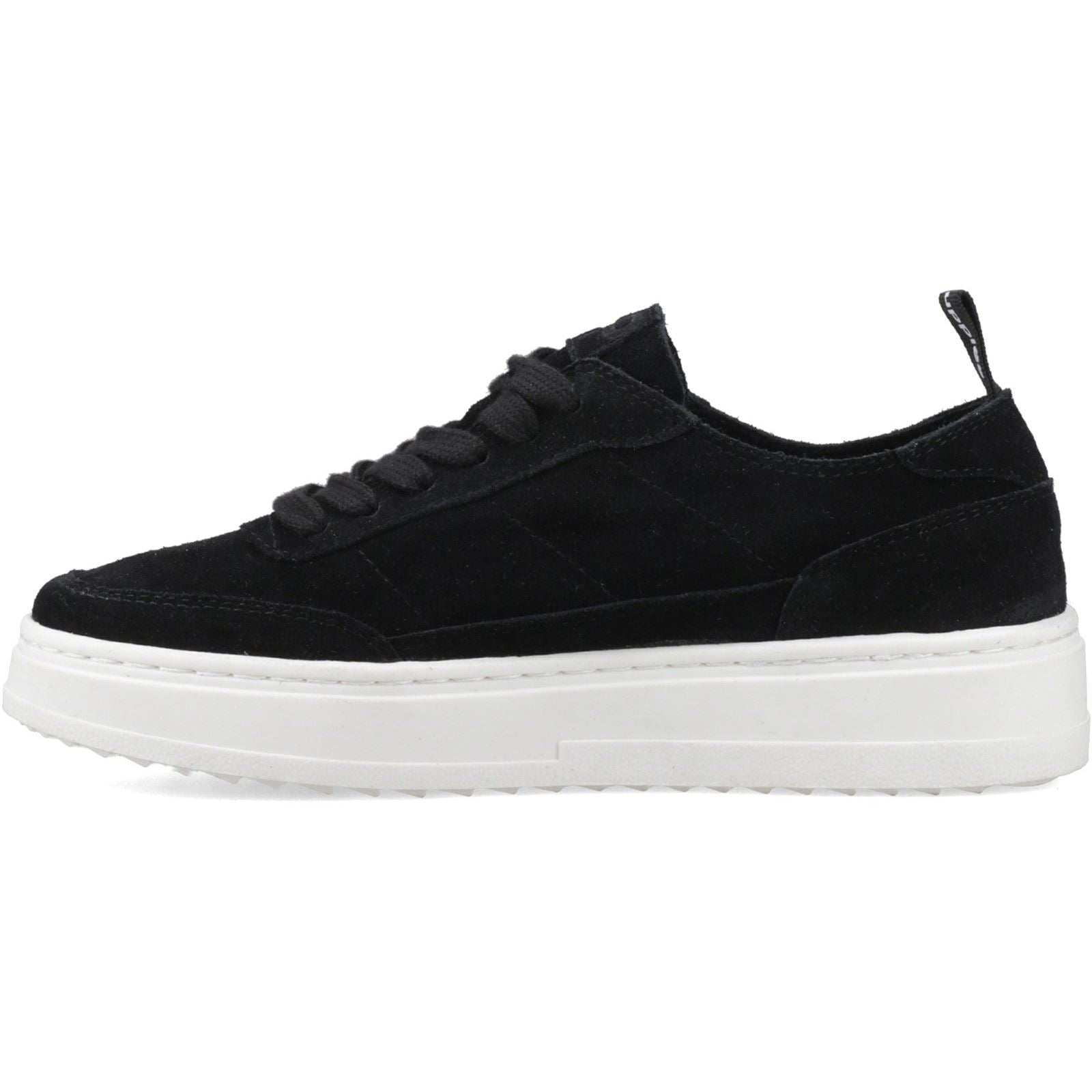 Hush Puppies Nesta Baskets Noires En Cuir Pour Femmes