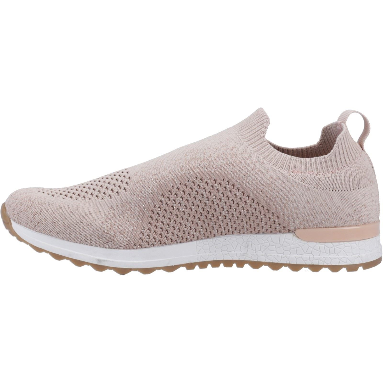 Hush Puppies Ennis Baskets En Tissu Pour Femmes Couleur Rose Poudré