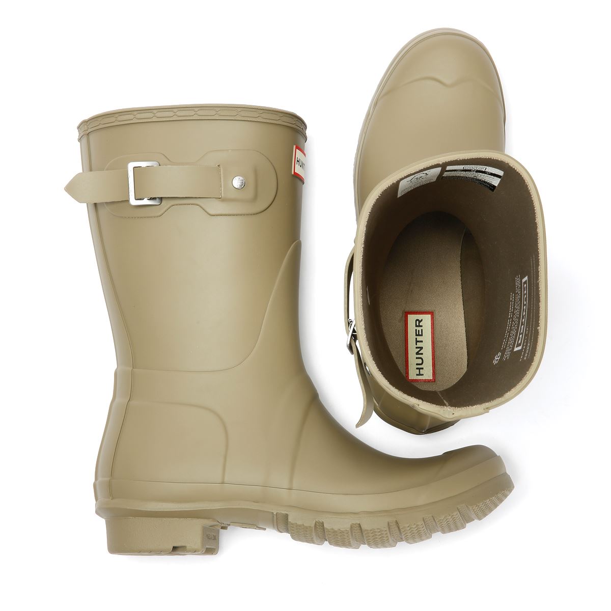 Hunter Original Short Bottes En Caoutchouc Brunes Pour Femmes