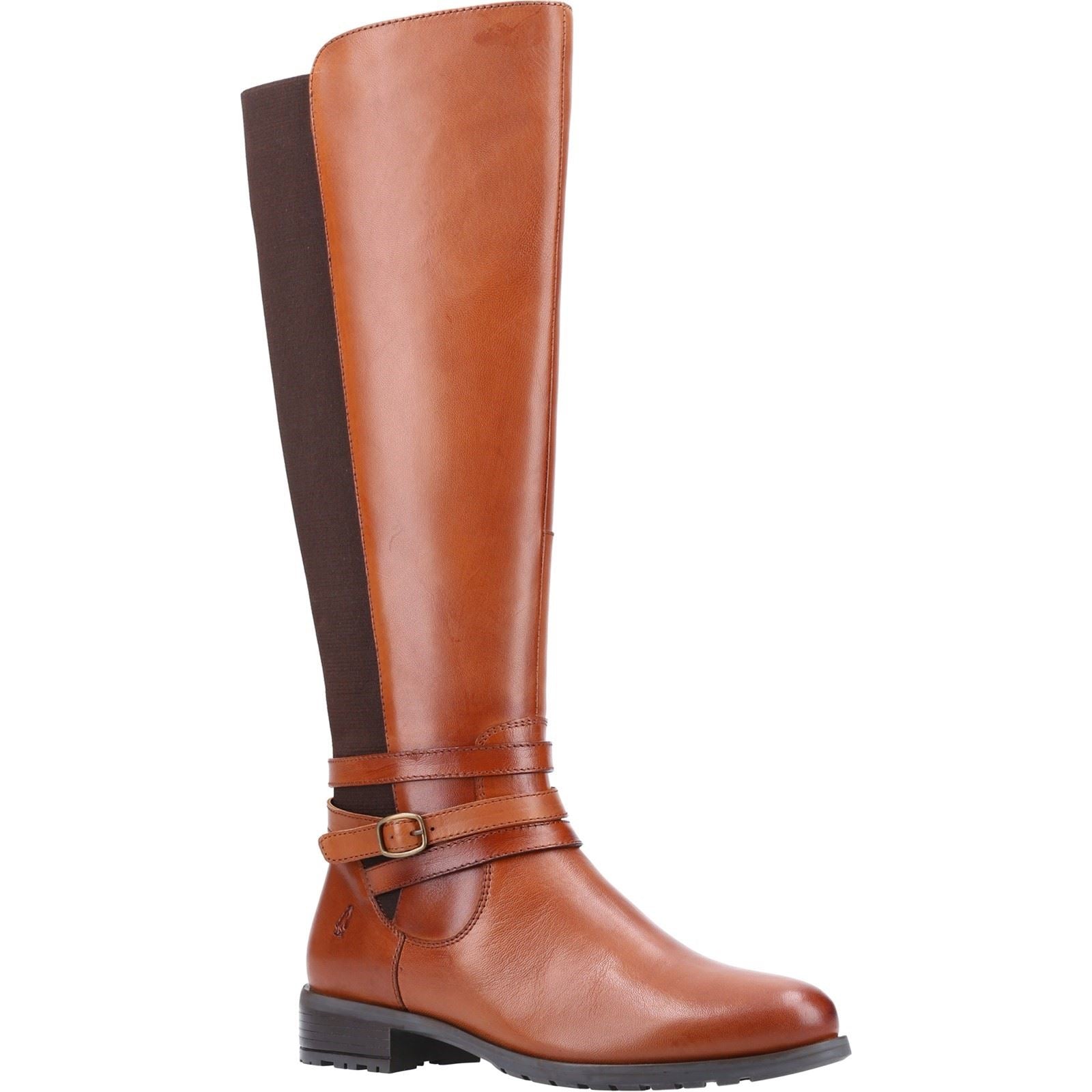 Hush Puppies Vanessa Bottes À Talons Hauts En Cuir Pour Femme En Couleur Tan