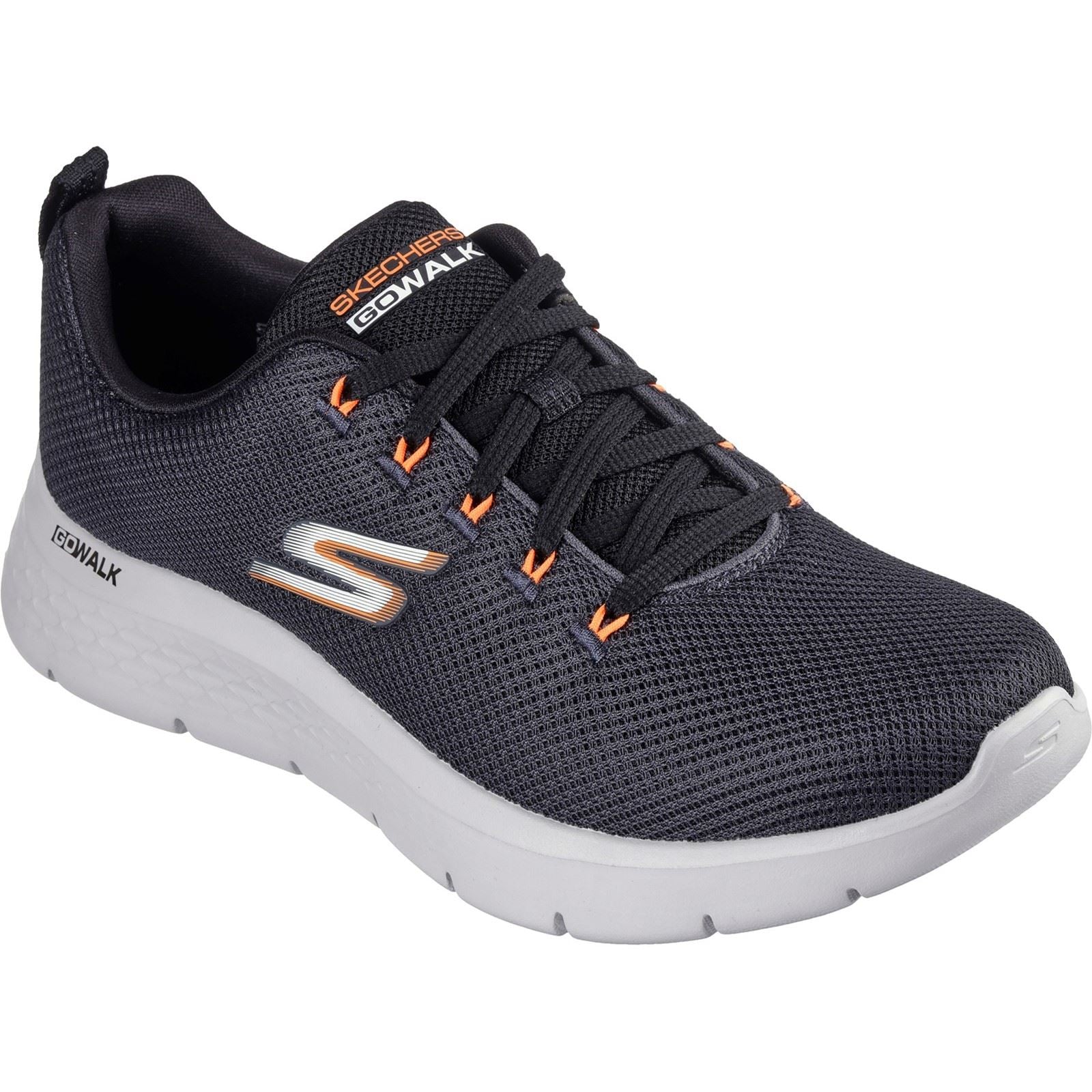Skechers GO WALK Flex Vespid Sneakers Pour Hommes En Toile Noir / Anthracite