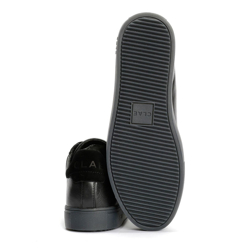 Clae Deane Baskets En Cuir Noir Pour Hommes