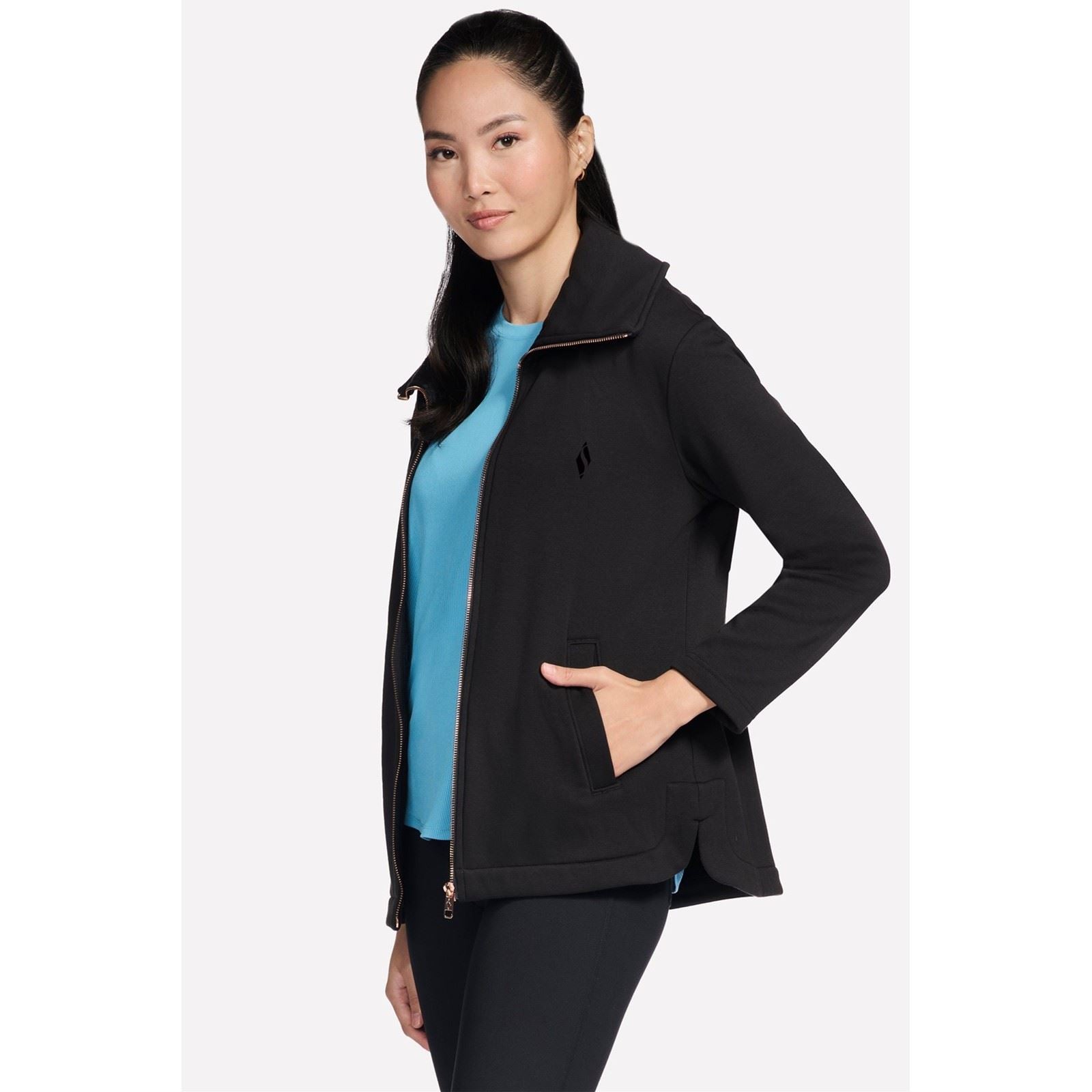 Skechers Performance GO SNUGGLE Tunic Jacket Veste Noire Pour Femmes