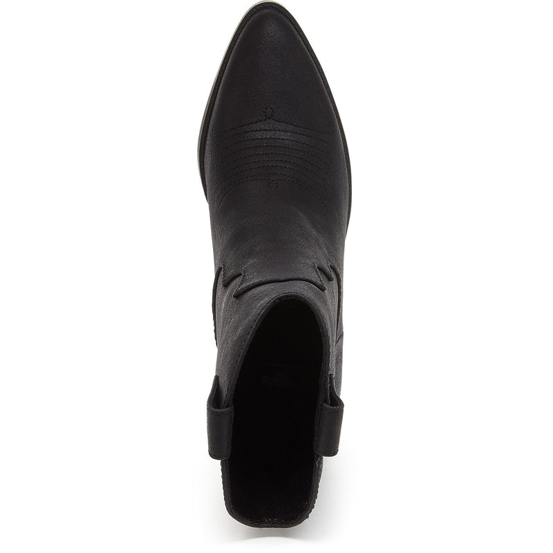 Rocket Dog Feather Bottes À Talons Noirs En Polyuréthane Pour Femmes