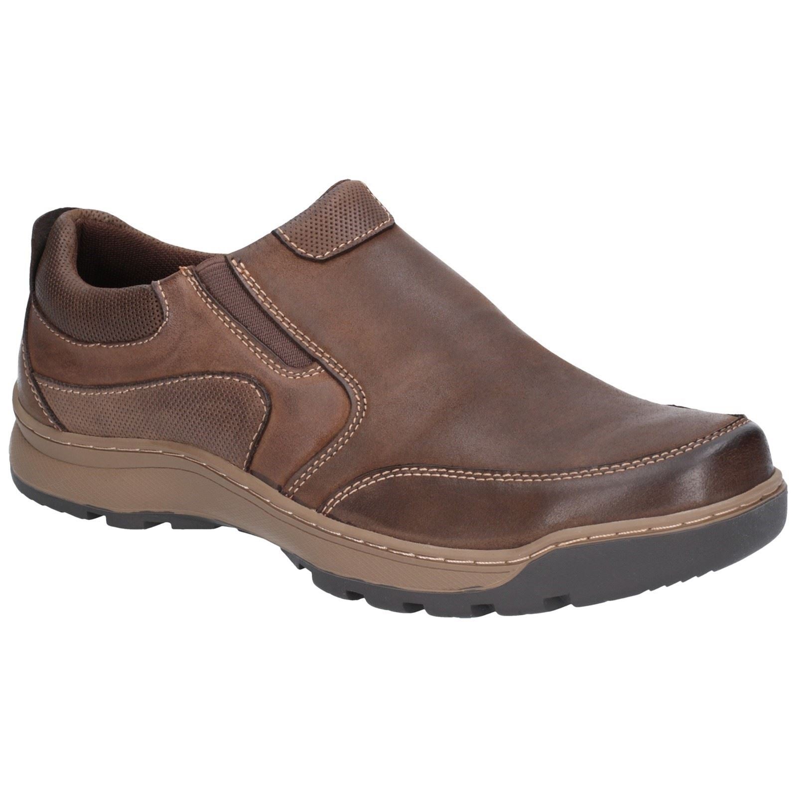 Hush Puppies Jasper Mocassins Marron En Cuir Pour Hommes