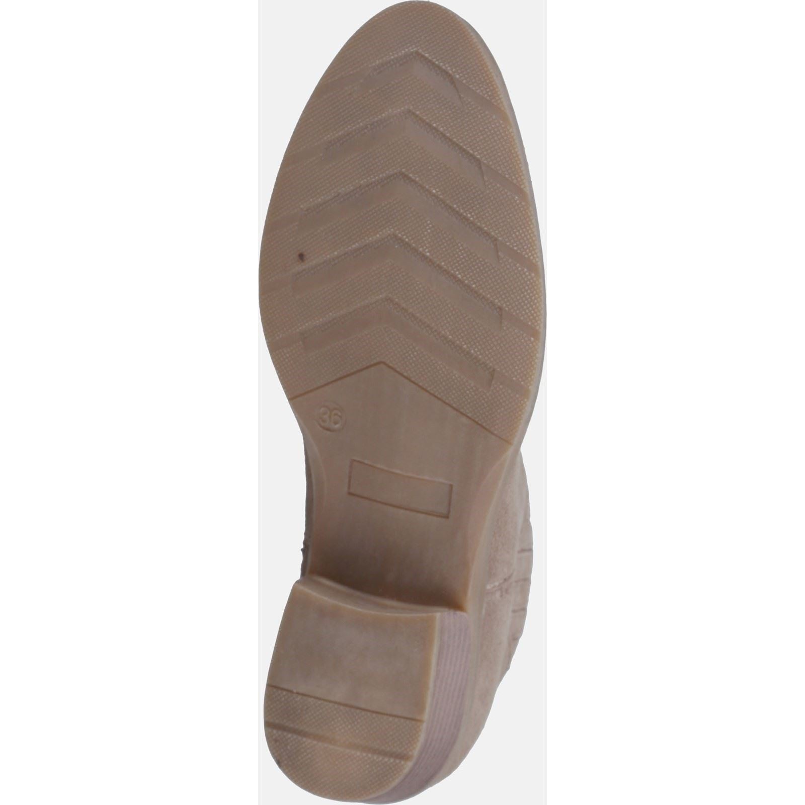 Hush Puppies Isobel Bottes En Cuir Pour Femme Couleur Taupe