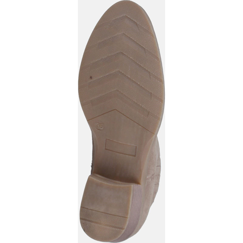 Hush Puppies Isobel Bottes En Cuir Pour Femme Couleur Taupe