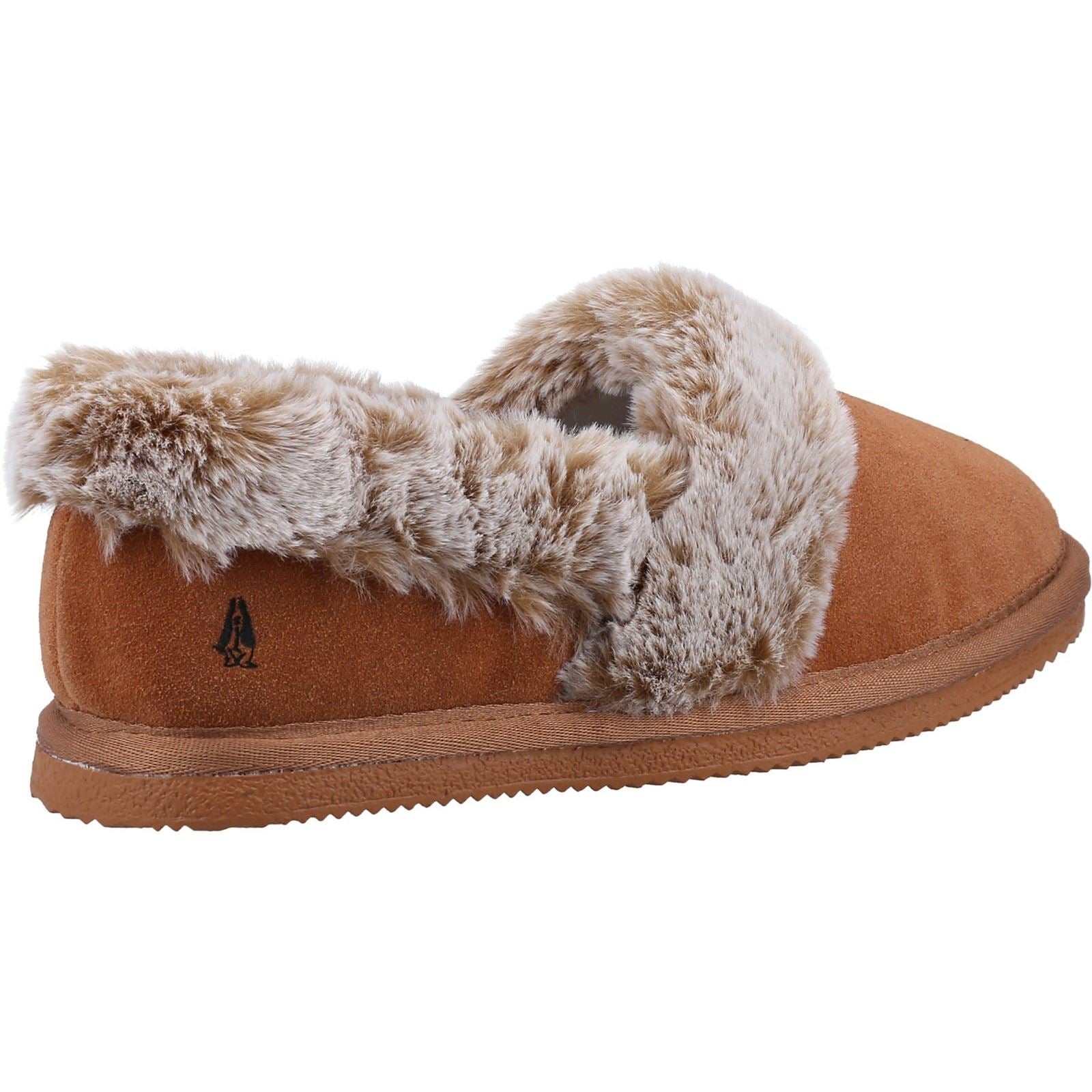 Hush Puppies Ariel Chaussons En Daim Pour Femmes Couleur Beige