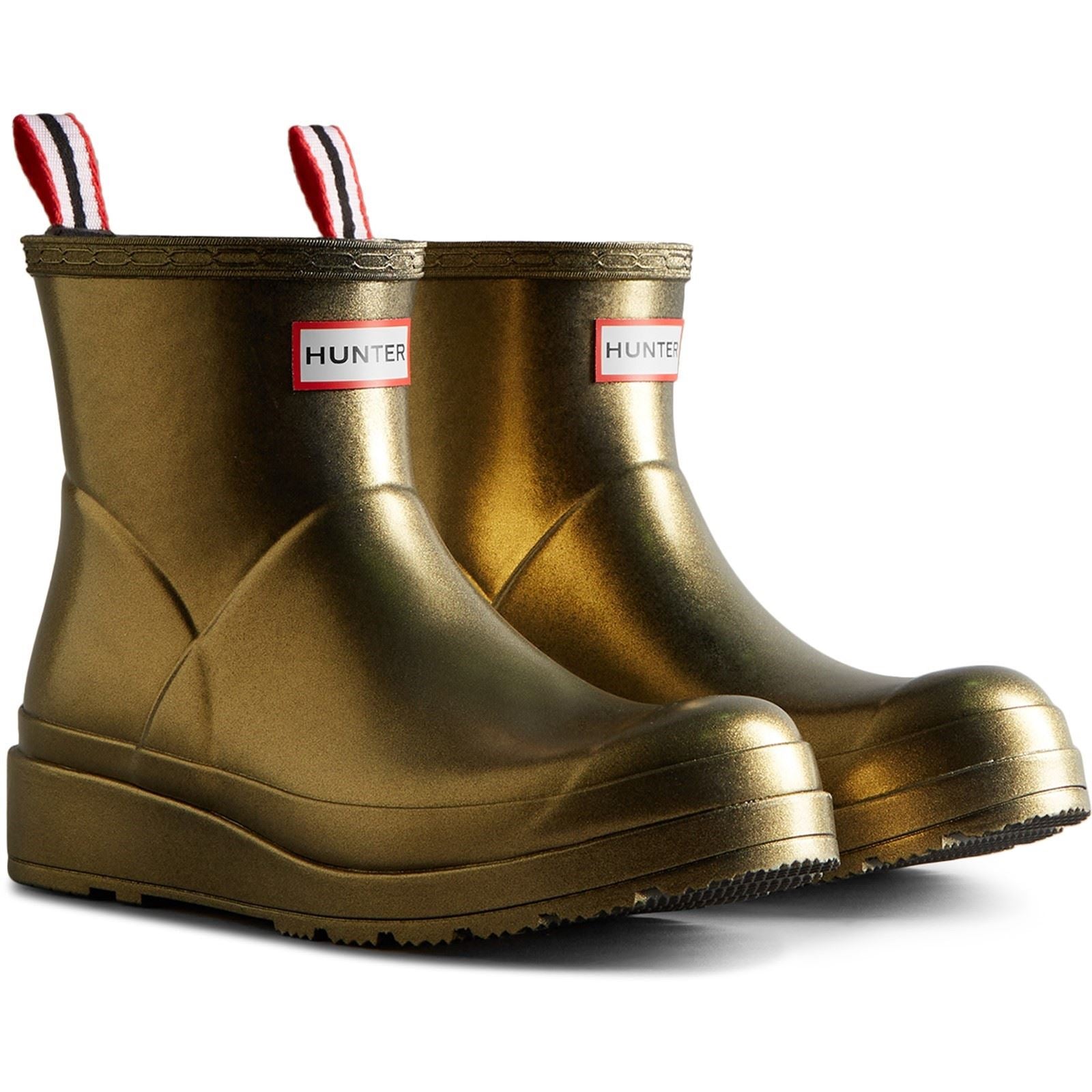 Hunter Nebula Play Bottes De Pluie En Caoutchouc Doré Pour Femmes