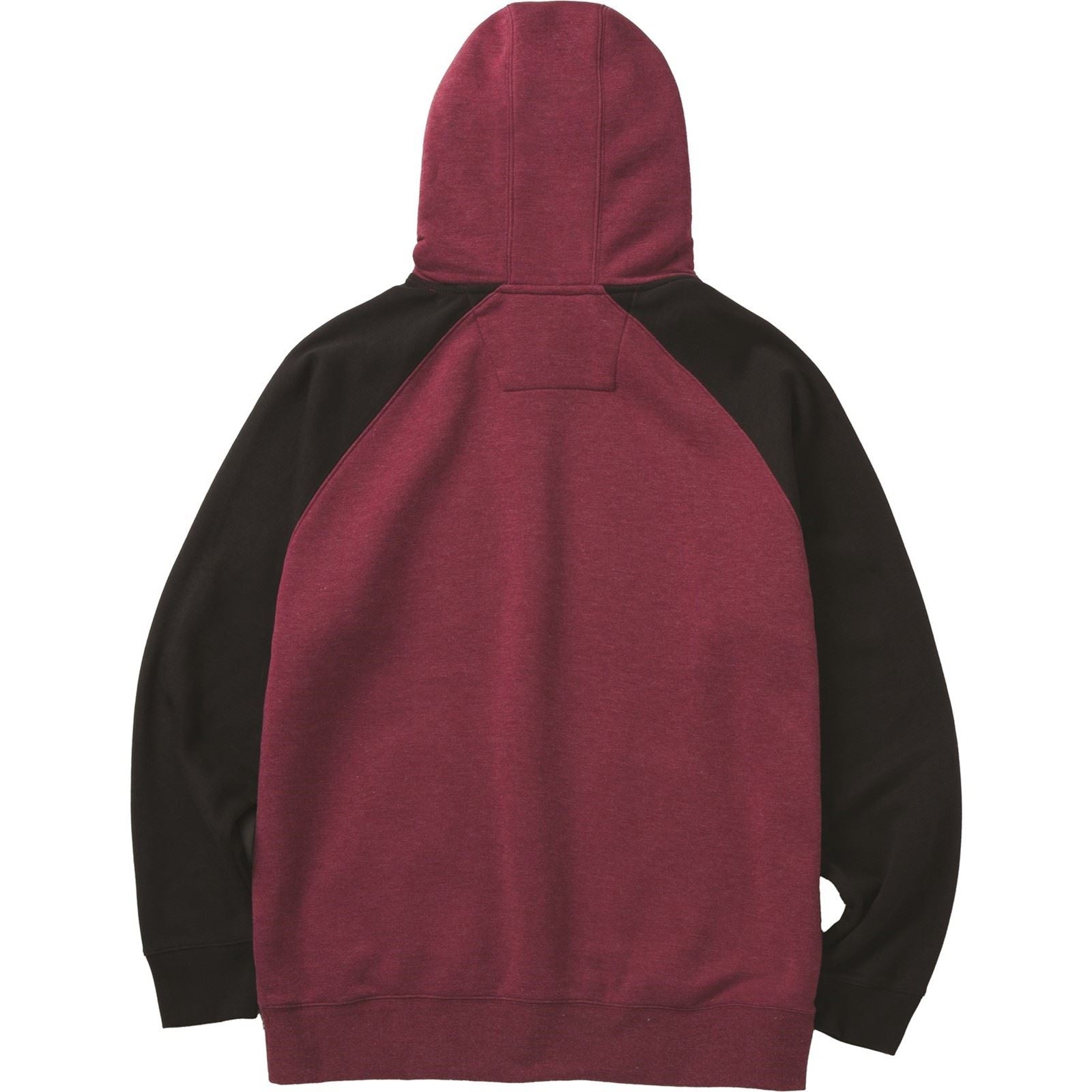 Caterpillar Raglan Sweat À Capuche Rouge En Coton Pour Homme