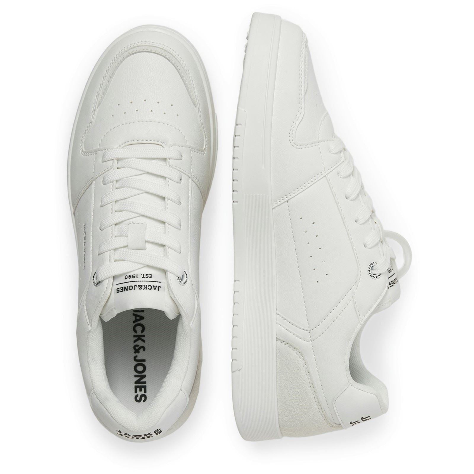 Jack & Jones Ealing Chaussures De Sport Pour Hommes En Polyuréthane Blanc Argenté