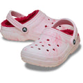 Crocs Classic Lined Clog Sabots En Plastique Thermoformable Pour Femmes En Rose Poudré