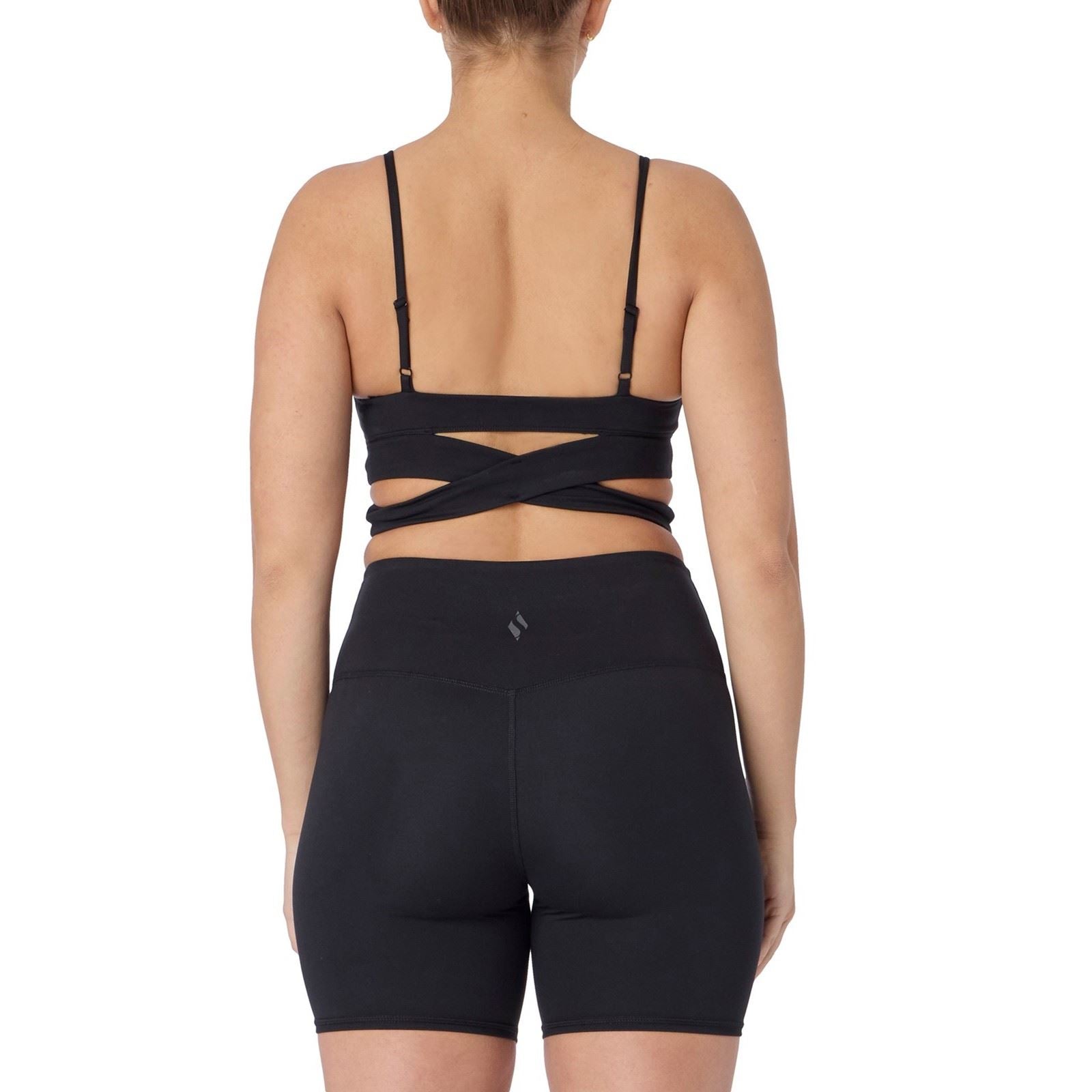 Skechers Goflex Slim Wrap Bra Soutien Gorge De Sport Noir Pour Femme En Polyester