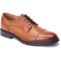 Base London Magnus Chaussures Oxford Brunes En Cuir Pour Hommes