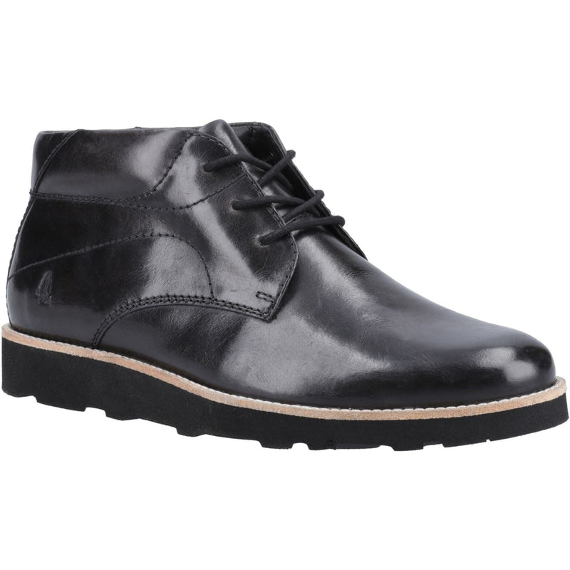 Hush Puppies Kennedy Bottes En Cuir Noires Pour Hommes