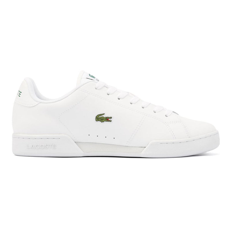 Lacoste Carnaby Cup Baskets Blanches En Cuir Pour Hommes