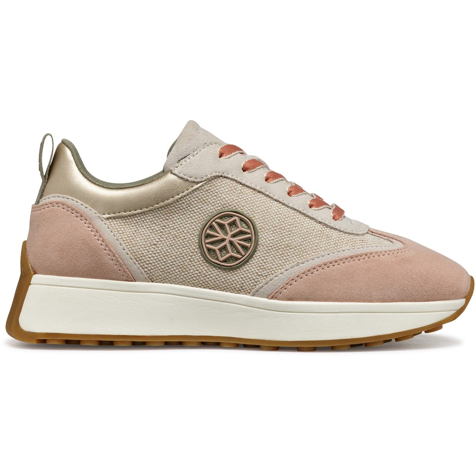 Geox D AMABEL Sneakers En Polyuréthane Synthétique Pour Femme Couleur Sable Clair/taupe Clair