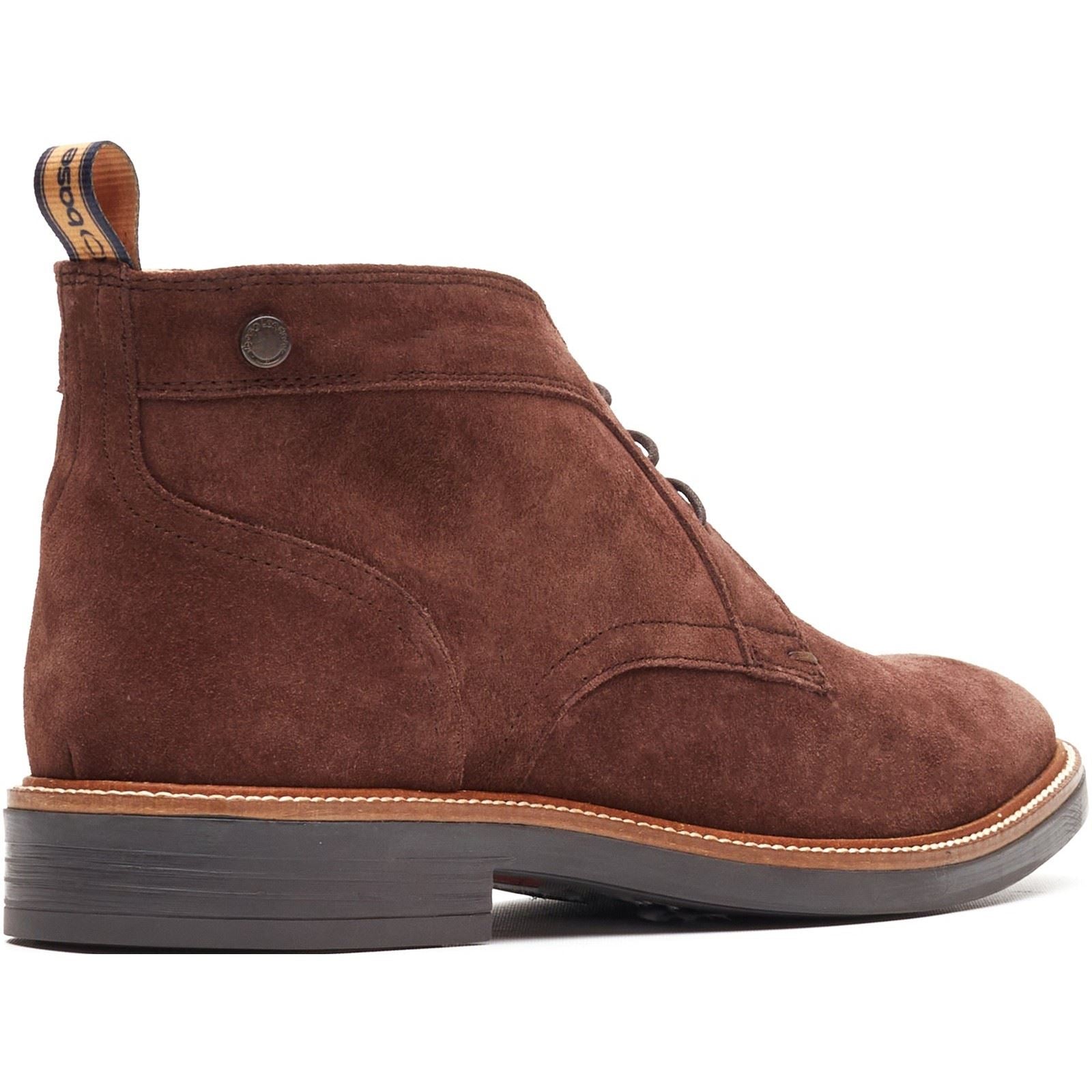 Base London Lincoln Chukka Bottes En Cuir Pour Hommes Marron