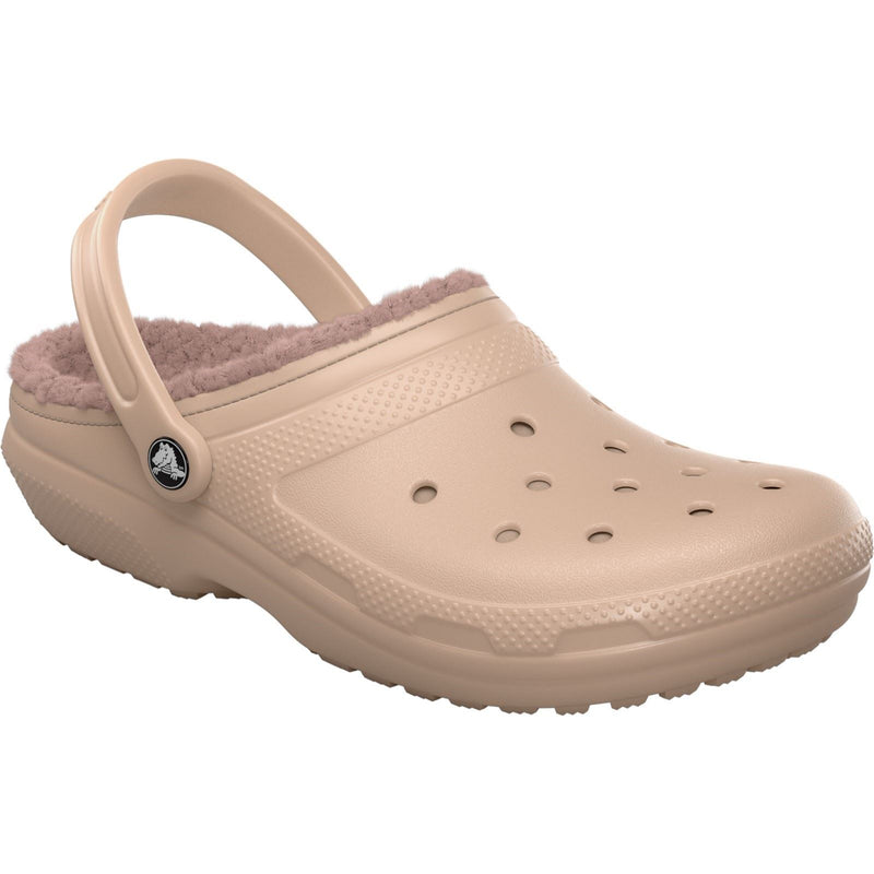 Crocs Classic Lined Sabots En Caramel Rose Pour Femmes En Thermoplastique