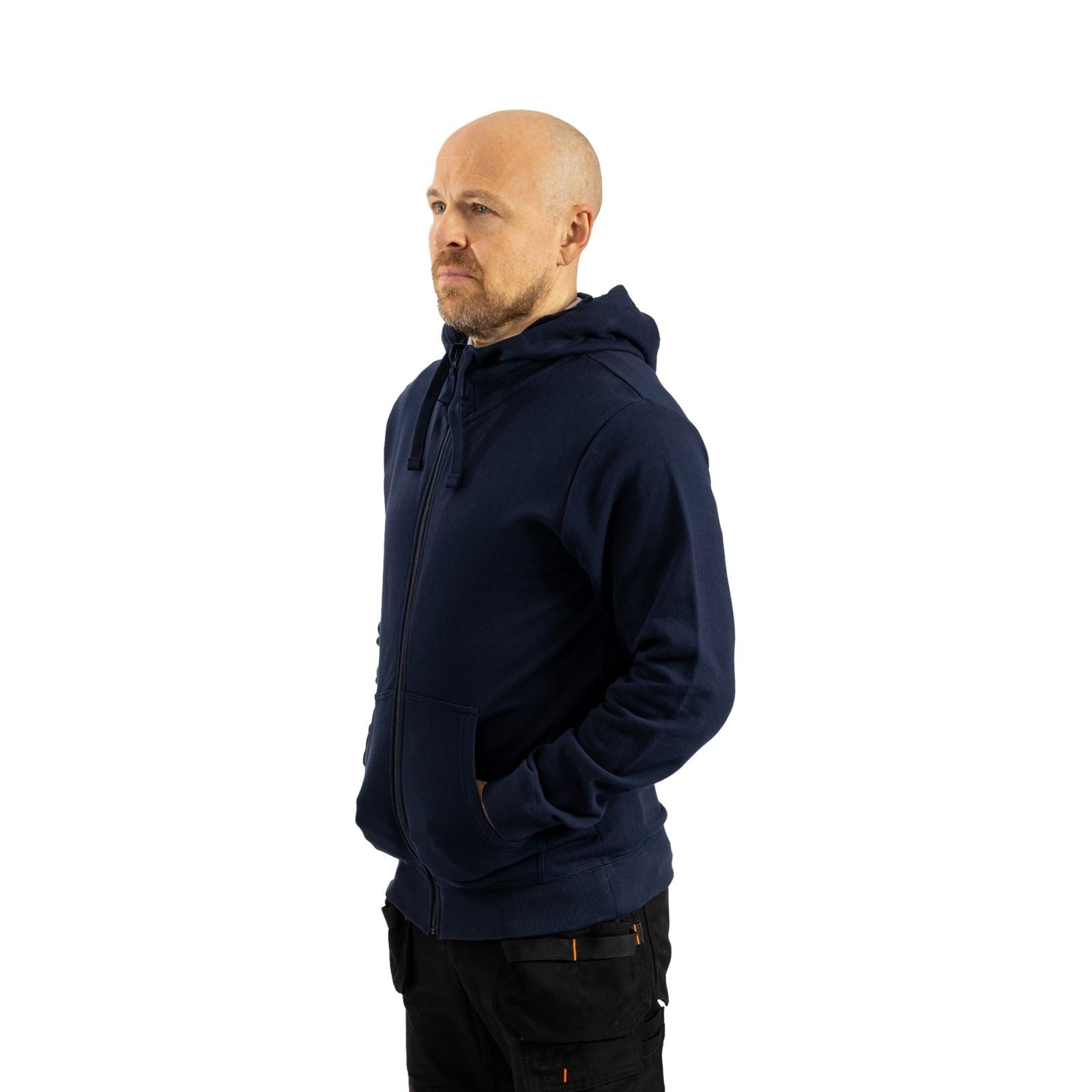 Helly Hansen Workwear Manchester Zip Sweat À Capuche Bleu En Coton Pour Homme