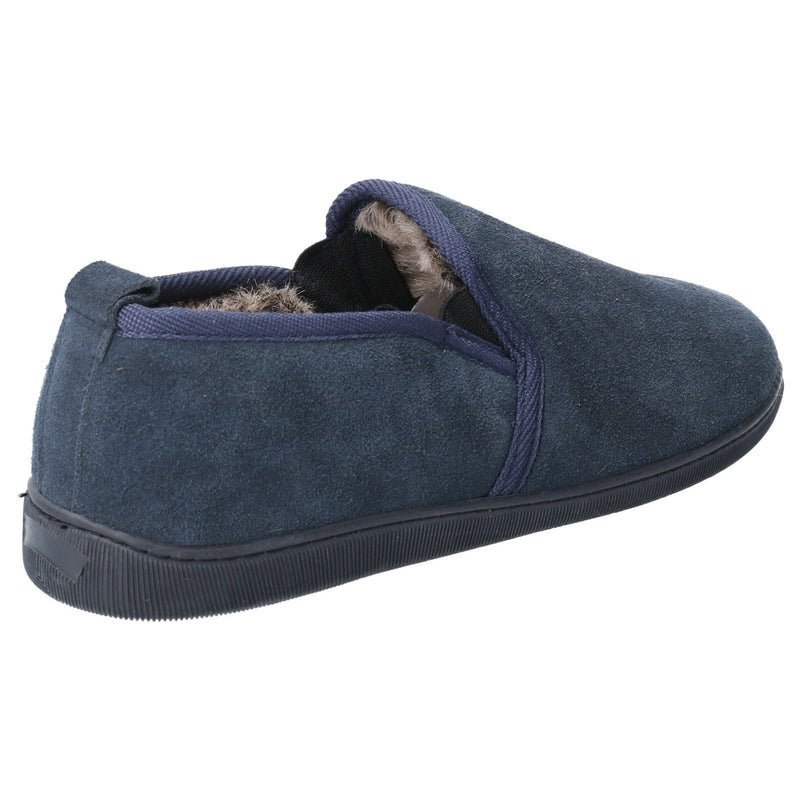 Hush Puppies Arnold Chaussons En Daim Pour Hommes, Bleu Marine