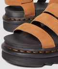 Dr. Martens Blaire Tumbled Nubuck Sandales En Nubuck Pour Femmes Marron