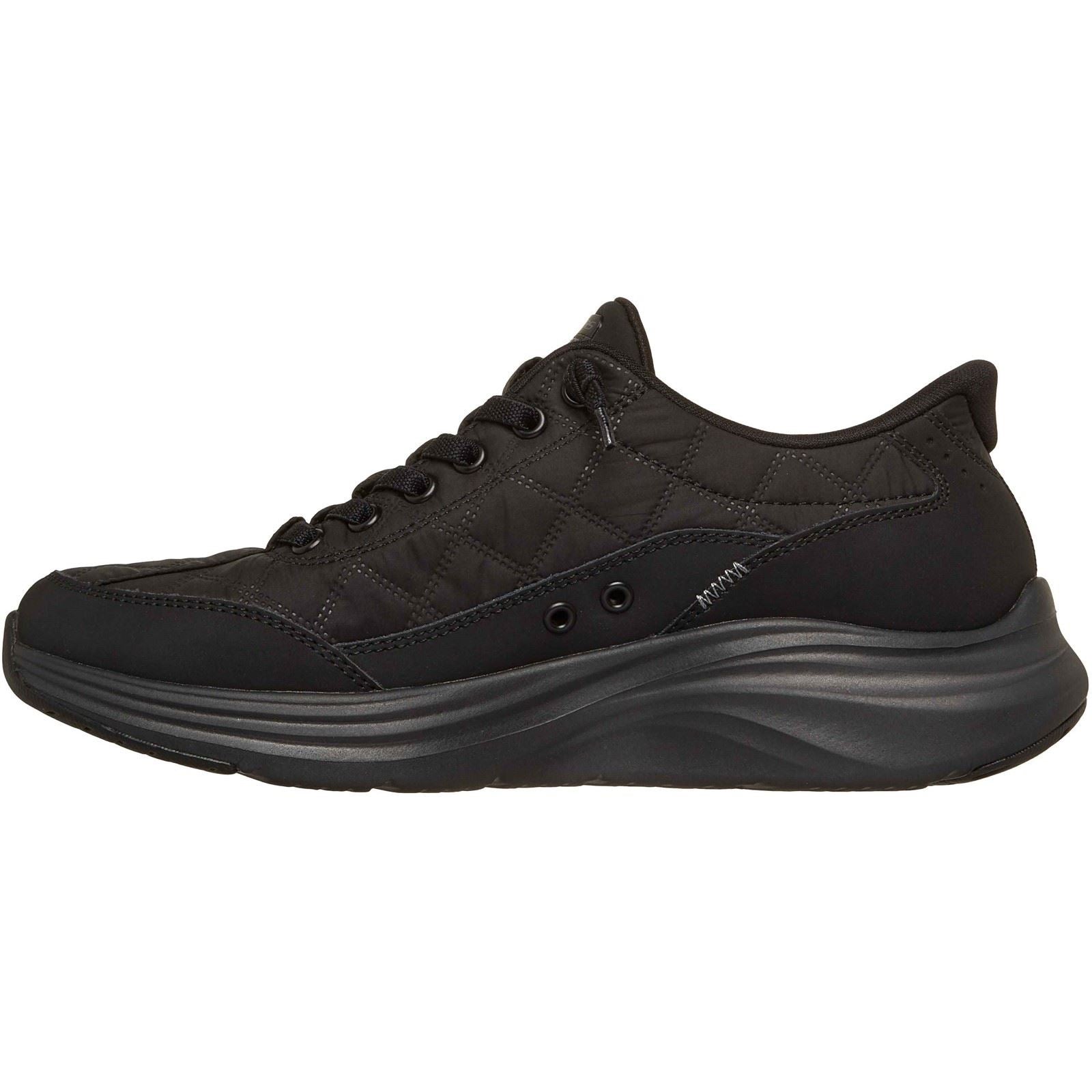Skechers Contour Foam Cozy Fit Baskets Noires En Textile Pour Femmes