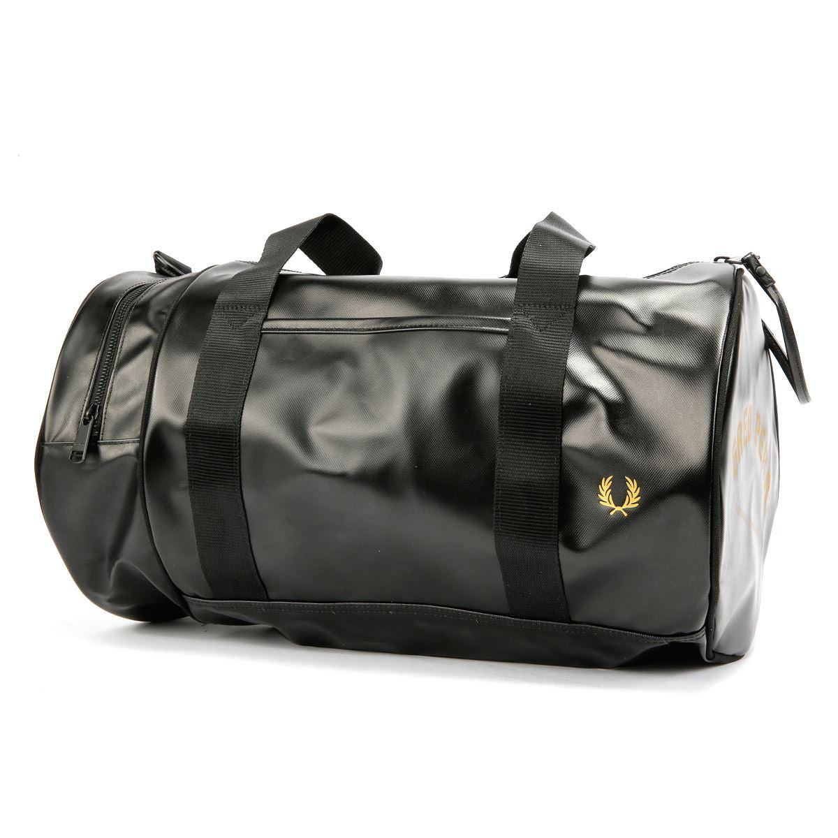 Fred Perry Tonal Classic Barrel Sac Croisé Noir/Or En Synthétique