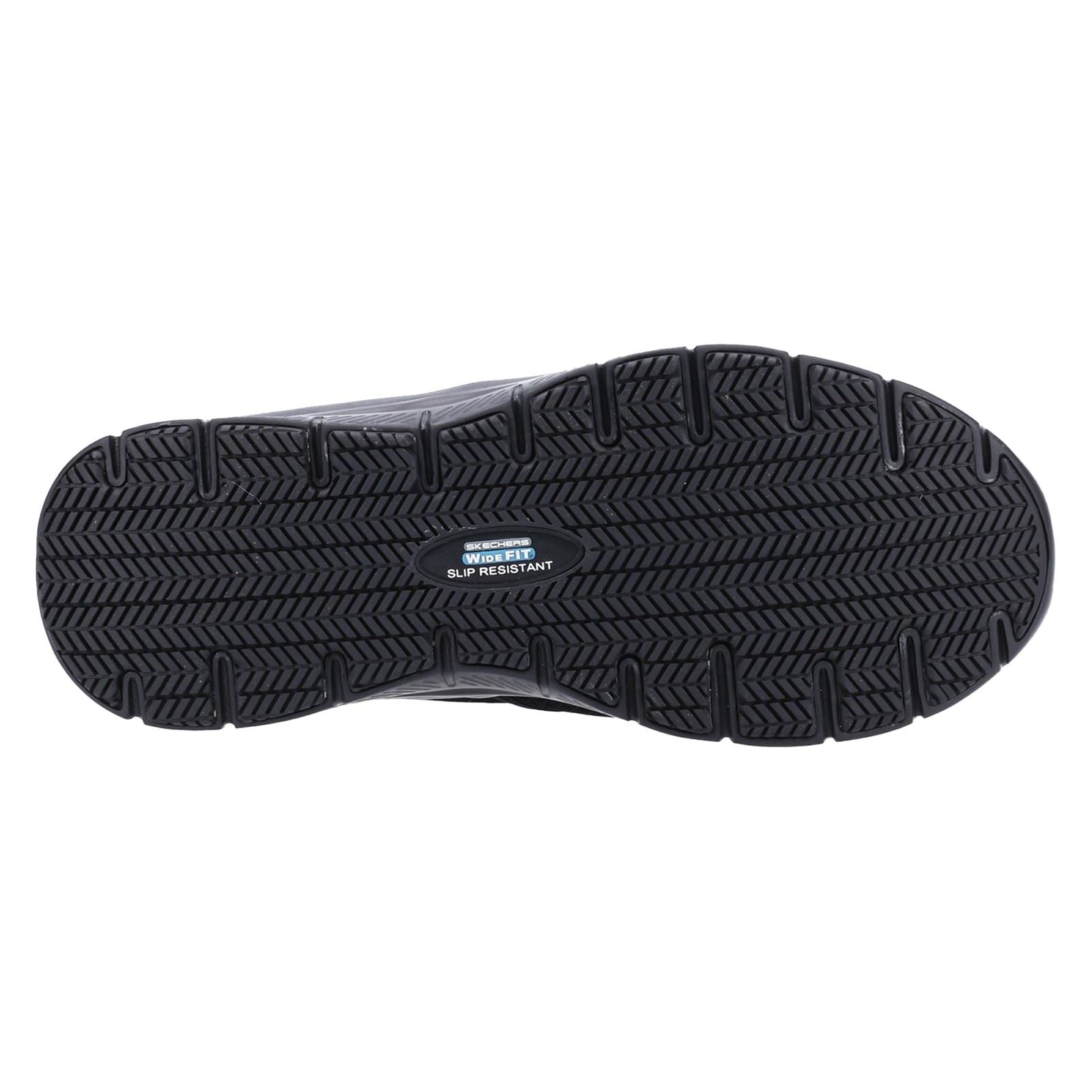 Skechers Workwear McAllen Wide Baskets De Sécurité Noires Pour Hommes En Textile
