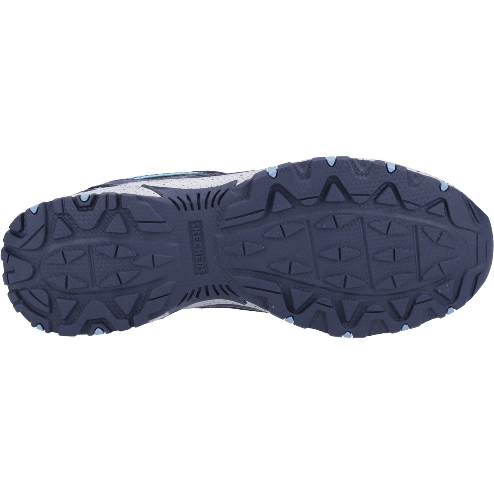 Skechers Hillcrest Baskets En Cuir Pour Femme Bleu Marine/Bleu