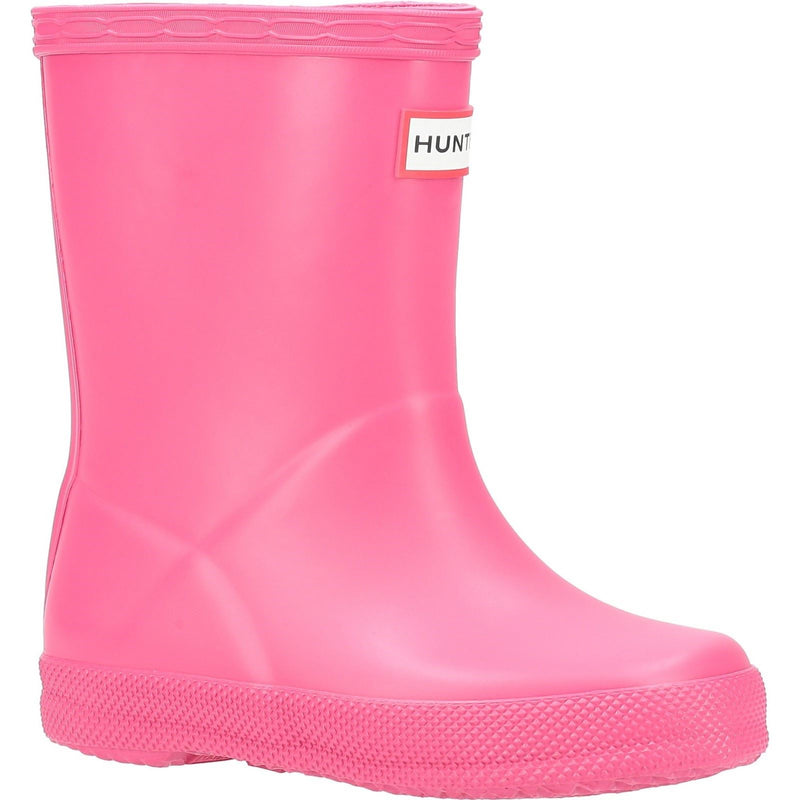 Hunter Kids First Matte Bottes En Caoutchouc Rose Vif