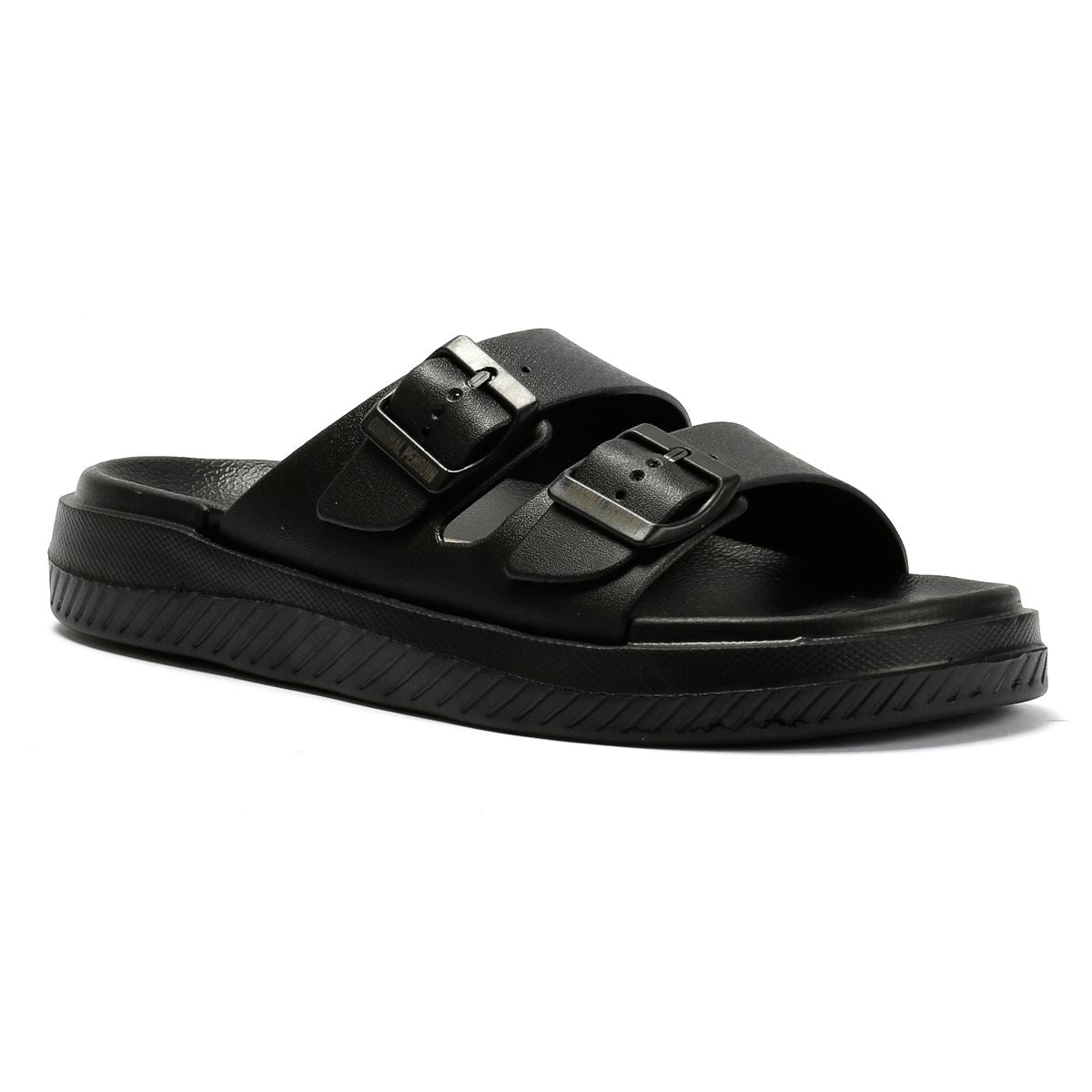 Penguin Playa Sandales Noires Pour Hommes